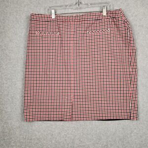 Talbots Skirt Womens 18WP Plus Petite Plaid Stretch Career Classic Work Wear‎